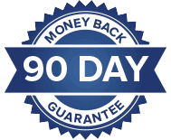 90 day money-back guarantee badge