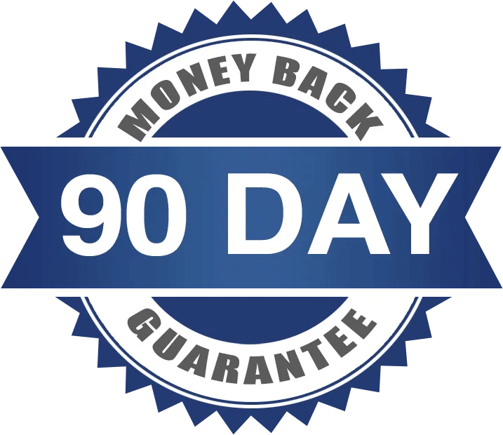 90 day money-back guarantee